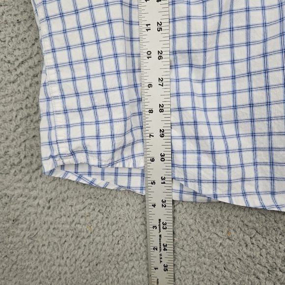 Cinch Shirt Mens XL Western Blue White Button Down Cowboy Long Sleeve Checkered - Picture 7 of 8